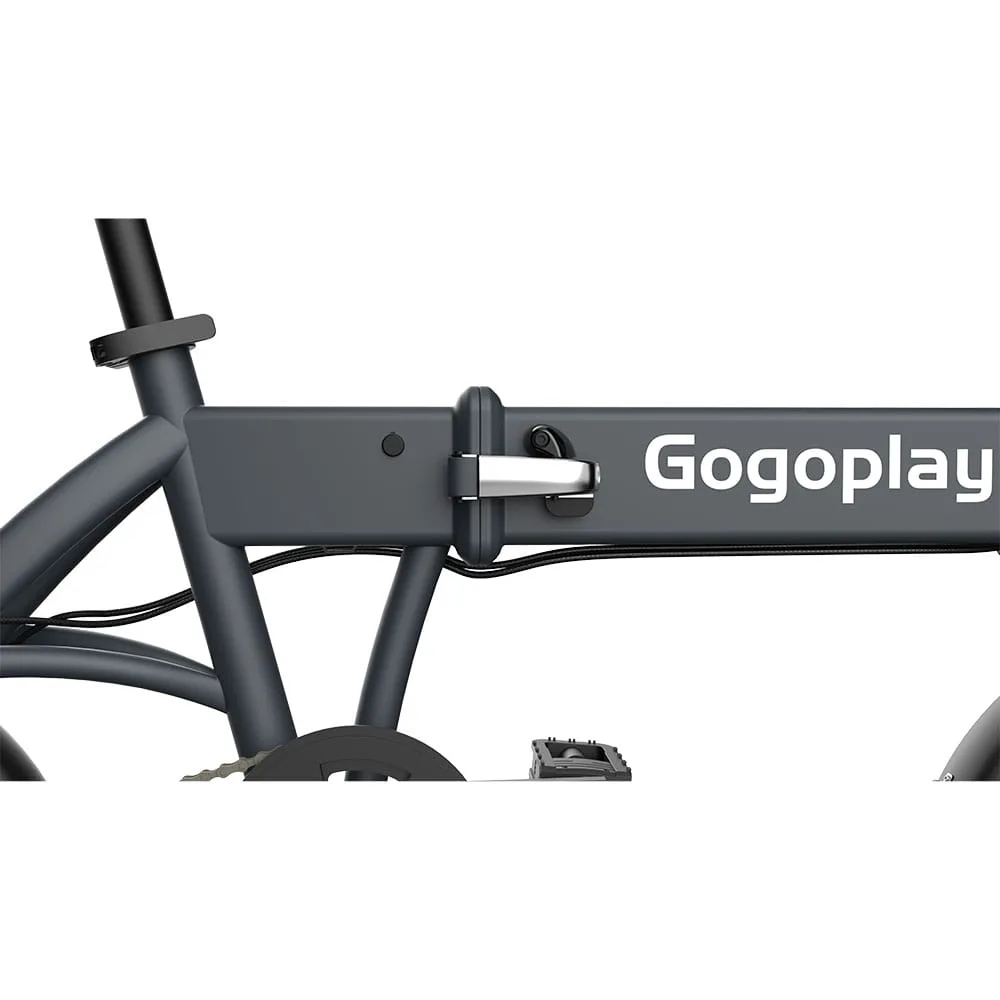 GoGoPlay Bike F1, Electric Bicycle, E-Bike, Urban Commuter Bike, Foldable E-Bike, High-Quality Steel Frame, Portable Bicycle, Eco-Friendly Bike, Urban Cycling, Battery-Powered Bike, Efficient Urban Transport, City E-Bike, Durable Steel Bike, Daily Commuter Bicycle, Advanced Braking System, Mechanical Disc Brakes, Safety Features, Power-Off Functionality, Robust Design E-Bike, Reliable Electric Bike, Folding Electric Bike, Space-Saving Bike, Commuter-Friendly Bicycle, Low Maintenance E-Bike, 36V Wheel Hub Motor, Removable Battery, 7.8AH Battery, Long-Range Electric Bike, Affordable Electric Bicycle, Easy-to-Use E-Bike, Modern City Bike, Reliable Urban E-Bike, Pedal Assistance, Throttle Mode, Integrated Display, LED Battery Indicator, Compact Electric Bicycle, Practical City Bike, Urban Mobility Solution, Streamlined E-Bike Design, Eco-Conscious Transportation, Sturdy Urban Bicycle, Customizable E-Bike, Electric Urban Cycling, Contemporary Bike Design, Green Transportation, Eco-Friendly Commute, Innovative Cycling Solution, Smart Bicycle Technology, Green City Bike